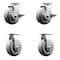 Service Caster Tool Box Caster Wheel Set 5'' Thermoplastic Rubber Swivel Casters, 4PK TOOL-SCC-20S520-TPRRF-TLB-2-R-2 - alternate 1